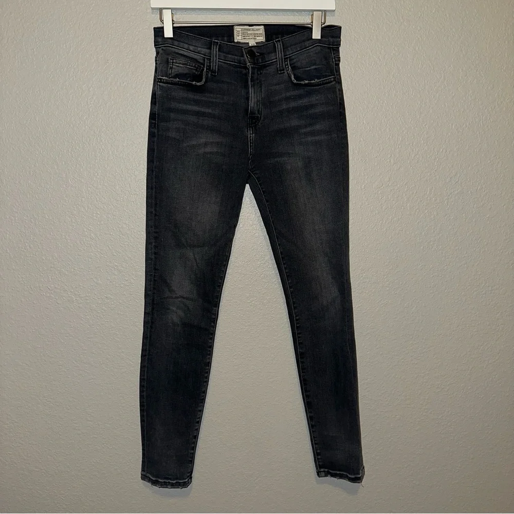 Current Elliott Stiletto Black Skinny Jeans